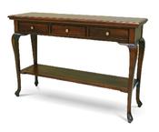 Solid Mahogany 3 Drawer Hall Table image