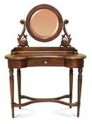 Solid Mahogany Kidney shaped dressing table image