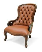 Solid Mahogany Victorian Style armchair image