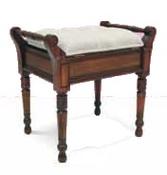 Solid Mahogany Grandma's piano stool image