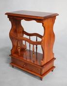 Solid Mahogany 1 Drawer Magazine Rack