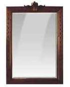 Solid Mahogany Rectangular Mirror image