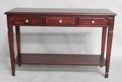Solid Mahogany Straight Console Table image