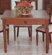 Solid Mahogany bar square dining table image
