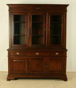 Solid Mahogany 3 door display cabinet image