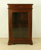 Solid mahogany vitrine cabinet
