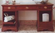 Solid mahogany computer desk image