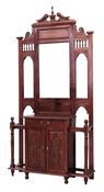 Solid Mahogany 2 Door Hall Stand