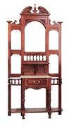 Solid Mahogany 1 Drawer Hall Stand