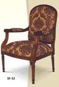 Straight Leg Solid Mahogany Sofa