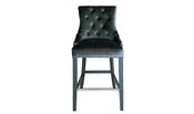 Velvet Knockerback Bar Chair - Charcoal image