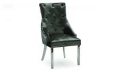 Velvet Knockerback Dining Chair - Charcoal image