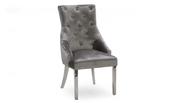 Velvet Knockerback Dining Chair - Pewter image
