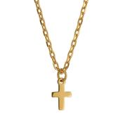 Small Cross 9ct Gold Necklace