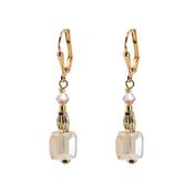 AMARA Cube Earrings- Gold Short