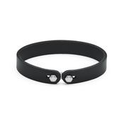 Ink Black Leather Bracelet image