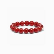 Chunky Red Jade Bracelet image