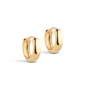 Classic Wide Hoops - Gold Plated image