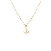 Small Anchor 9ct Gold Necklace