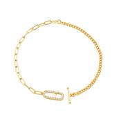 Alchemy Paperclip Curb Fob Bracelet Gold image