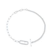 Alchemy Paperclip Curb Fob Bracelet Silver