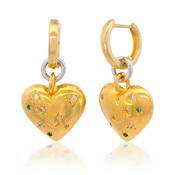 Forever Hearts Pop Goes My Heart Earrings Gold image
