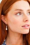 Athena Azure Pearl Drop Earrings image