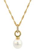 Adagio Pearl Duo Pendant Gold image