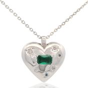 Forever Hearts Club Pop Goes My Heart Pendant Silver