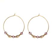 Amara Hoops Amethyst