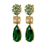 Misia SG Green Golden Earrings