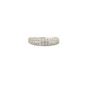 Pave Dome Ring Silver image