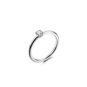 Silver Lab Grown Diamond Ring image