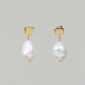 Solitaire Pearl Earrings image
