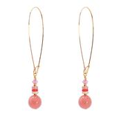 Kaleidoscope Pink Earrings - Long image