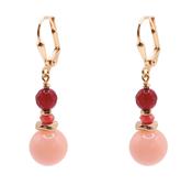 Fiora Stone Drop Earrings - Peach image