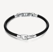 Nemesi Black Leather Bracelet image