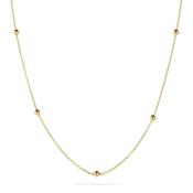 Beaded 14k Gold Necklace