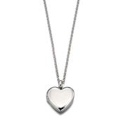 Olivia Plain Heart Locket and Chain - Medium
