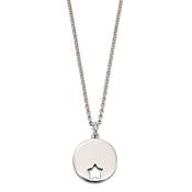 Gia Cut Out Star Disc Pendant and Chain
