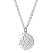 Men's Celtic Love Knot Silver Necklace (Symbolising Love)