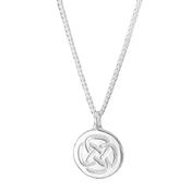 Men's Dara Knot Silver Necklace (Symbolising Inner Strength)