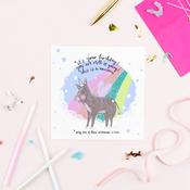 Delusional Donkey! Greeting Card