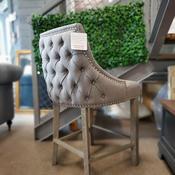 Hayley Counter Stool - Grey Linen