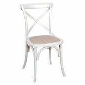 Cross Back Chair - White