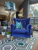Gloria Accent Chair Blue velvet image