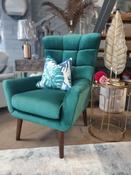Lucy Accent Chair - Leaf Green Velvet image