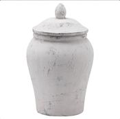 Bloomville Stone Ginger Jar - Medium