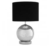 Naomi Glass/Chrome Table Lamp Black