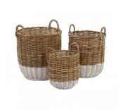 Hampstead Round Rattan Storage Basket image